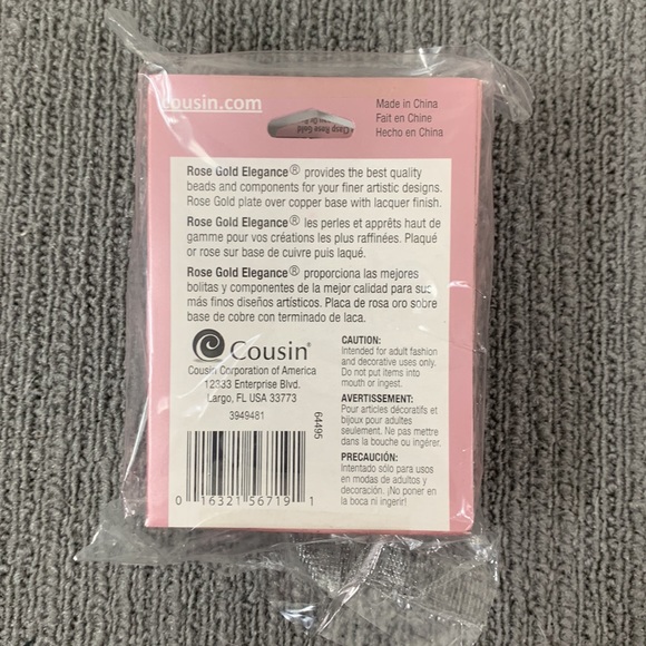 Set of 3 Cousin Rose Gold Elegance Deco Hook & Eye Clasp Rose Gold Plate 3949481 - Picture 7 of 11